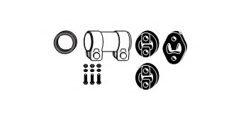 HJS 82 15 6602 Mounting Kit, exhaust system